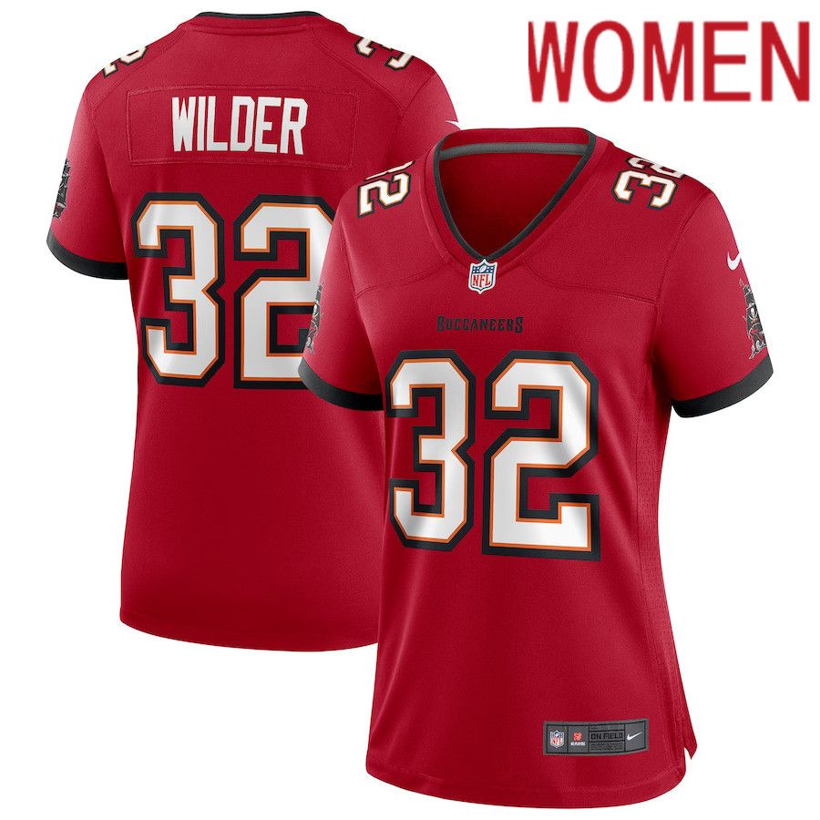 Women Tampa Bay Buccaneers #32 James Wilder Nike Red Game Retired Player NFL Jersey